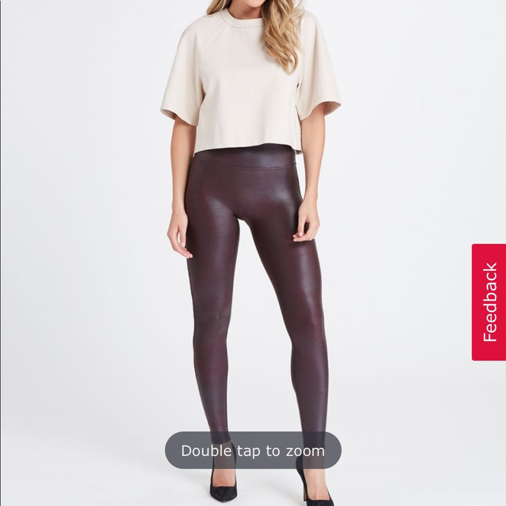 Spanx faux leather leggings